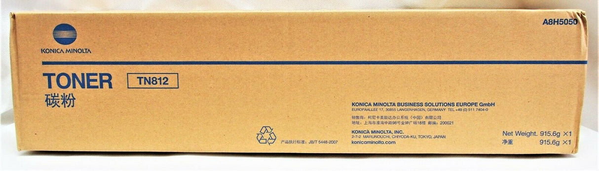 Original Konica Minolta A8H5050  TN812 Toner Schwarz (Black) für Bizhub 758 958