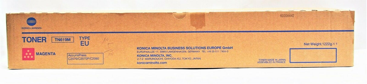 Toner d'origine Konica Minolta TN619M / A3VX350 Magenta Bizhub C2060 2070 1070