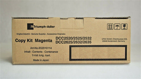 "Kit de copie d'origine Triumph Adler Magenta 652010114 pour DCC 2520 2525 2532 2625