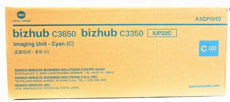 "Original Konica Minolta IUP22C Imaging Unit Cyan A3GP0HD Bizhub C3850 C3350