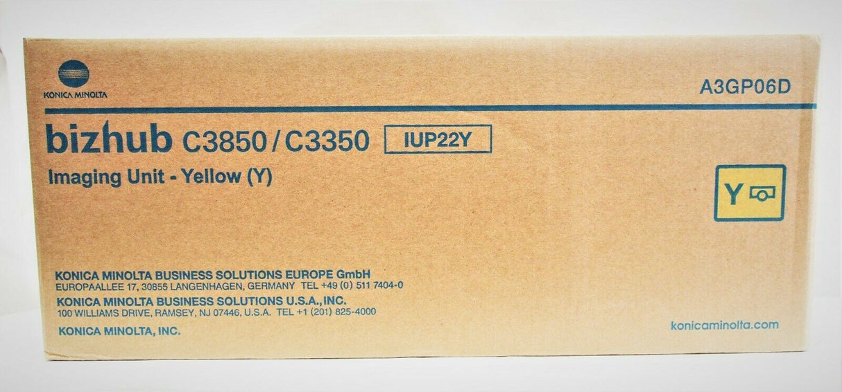 "Unité d'imagerie d'origine Konica Minolta IUP22Y jaune A3GP06D pour Bizhub C3850 C3350