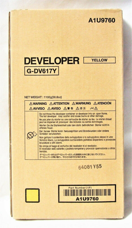 "Originální Konica Minolta DV616Y A5E7700 Developer Yellow pro Bizhub Press C1085
