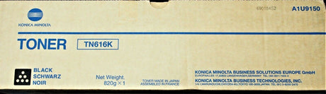 Konica Minolta TN616 Toner Noir (Noir) A1U9150 pour Bizhub C6000 C7000
