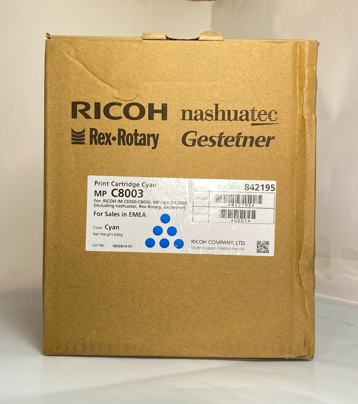 ''Originele Ricoh-tonerset CMYK-cartridge MP C8003 842192 - 842195 Neu OVP