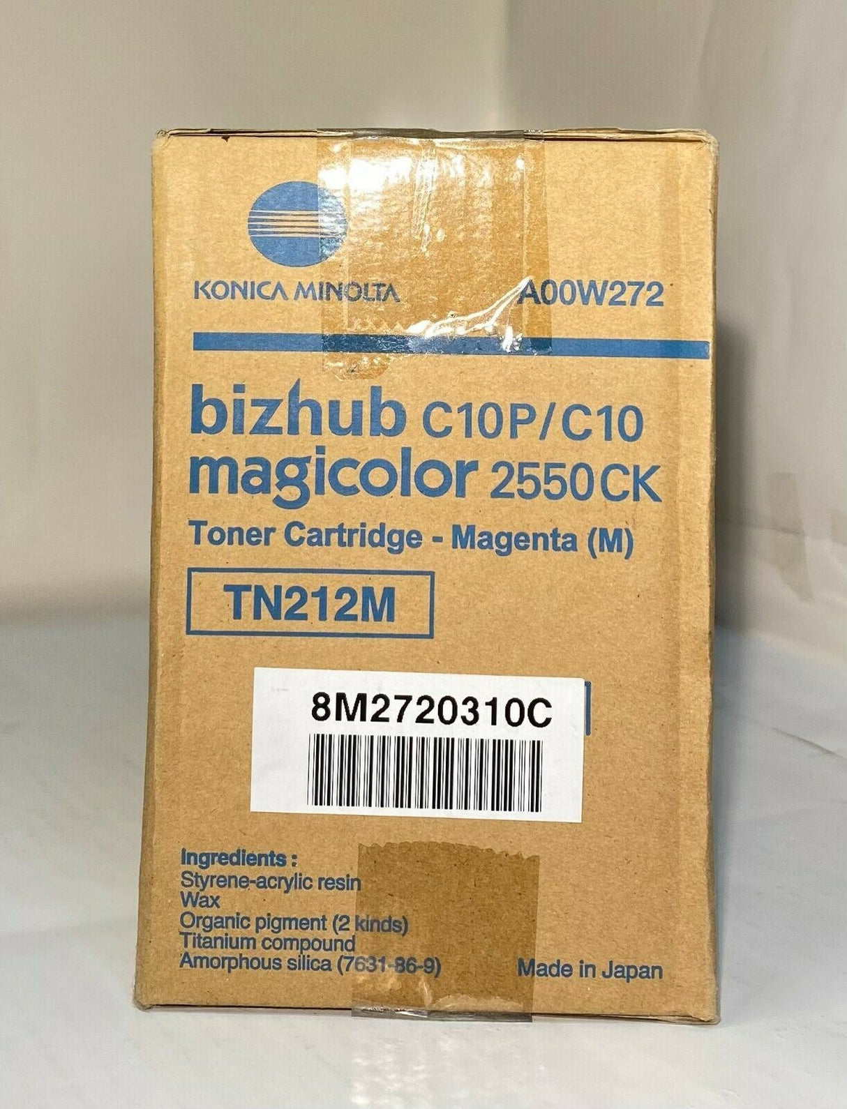 "Original Konica Minolta TN212M Magenta Toner A00W272 für Magicolor 2550 CK