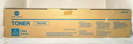 Originele Konica Minolta TN314C toner cyaan A0D7451 voor Bizhub C353 C353P