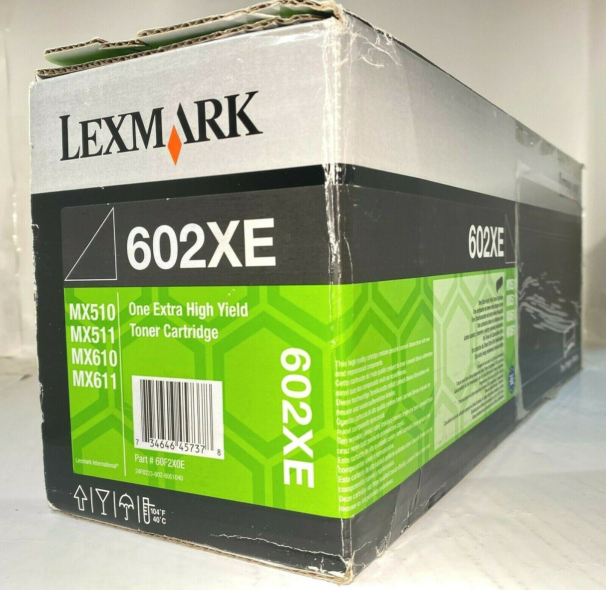 ''Original Lexmark 60F2X0E Black 602XE Black Toner for Lexmark MX310 /410 ​​etc.