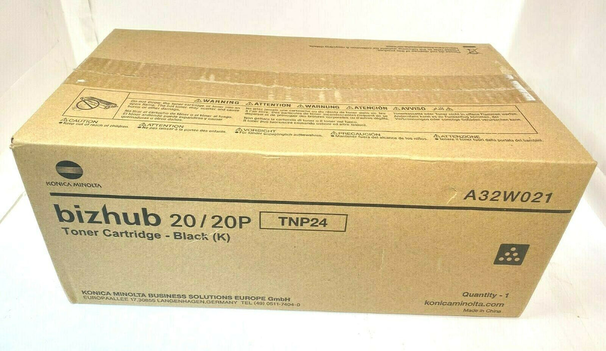 "Original Konica Minolta Toner TNP24 Toner Black A32W021 Bizhub 20 P NEU OVP