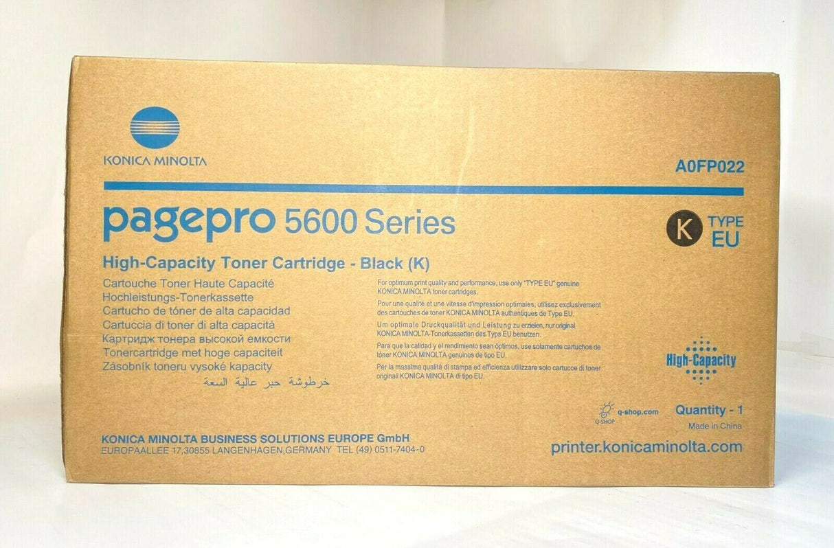 "Original Konica Minolta Schwarz (Black) Toner A0FP022 für PagePro 5600 Series