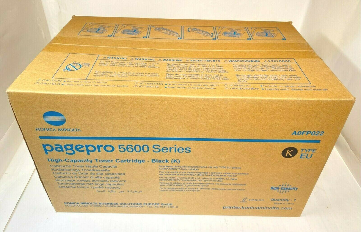 Originele Konica Minolta zwarte (zwarte) toner A0FP022 voor PagePro 5600-serie