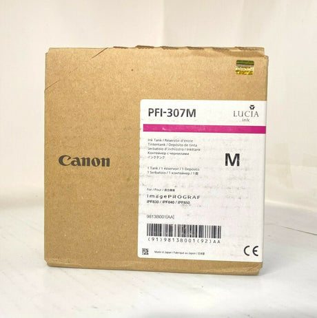 "Cartouche d'encre magenta d'origine Canon PFI-307M 9813B001 pour iPF830 iPF840 iPF850