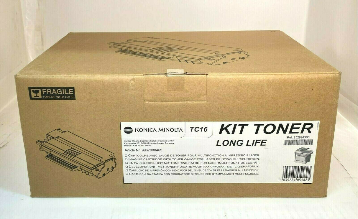 "Original Konica Minolta TC16 Toner Kit Black 9967000465 für Konica Minolta 1600