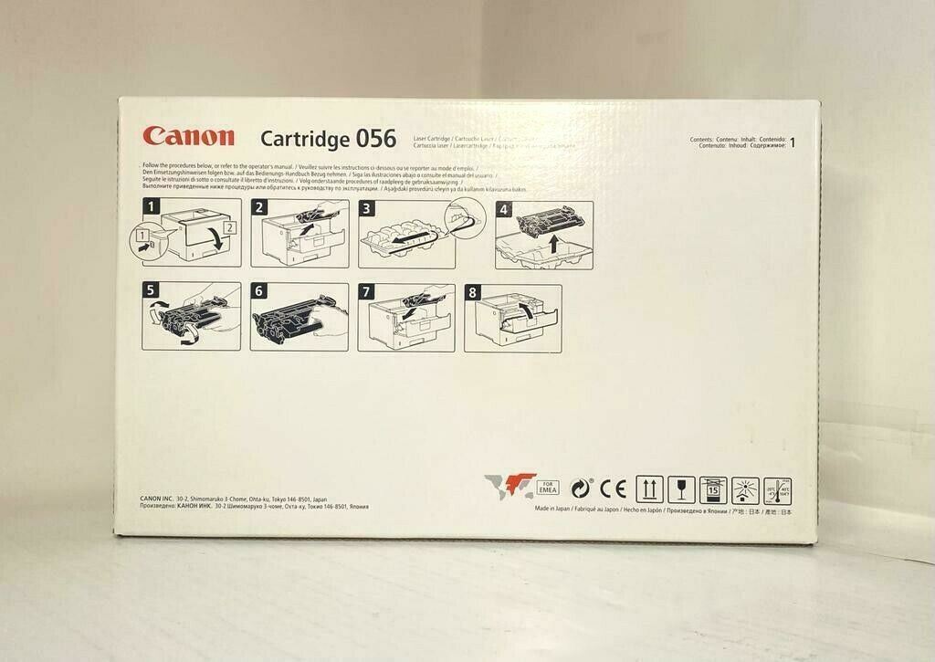 "Original CANON 056 Black Toner 3007C002 für i-SENSYS LBP320 MF540 Series NEU