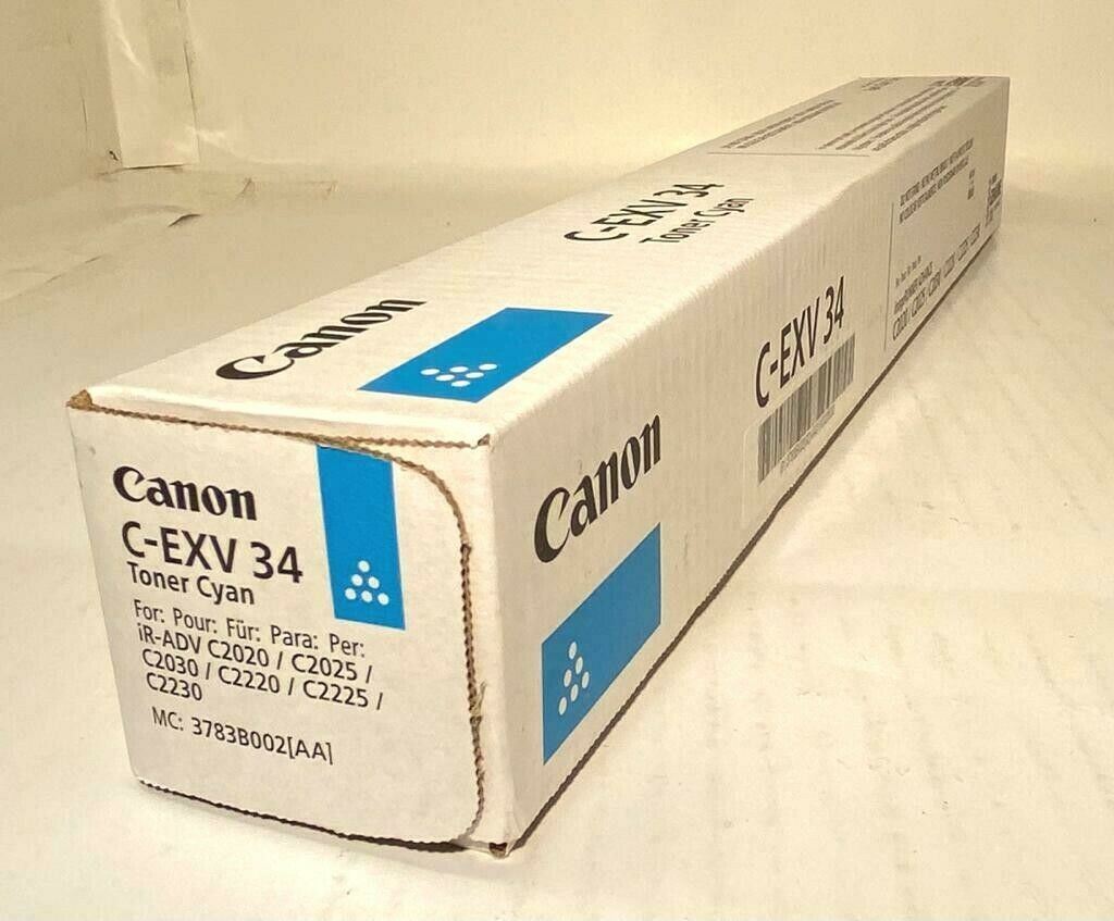 "Original Canon C-EXV34 Cyan Toner 3783B002 f. iR ADVANCE C2020 usw. C-EXV34C NE