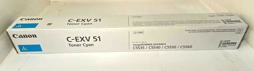 "Original Canon C-EXV51 Toner Cyan 0482C002 für iR ADVANCE C5535 NEU OVP