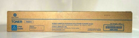 Originální toner Konica Minolta TN221C azurový A8K3450 pro Bizhub C287 C227 NEW OVP