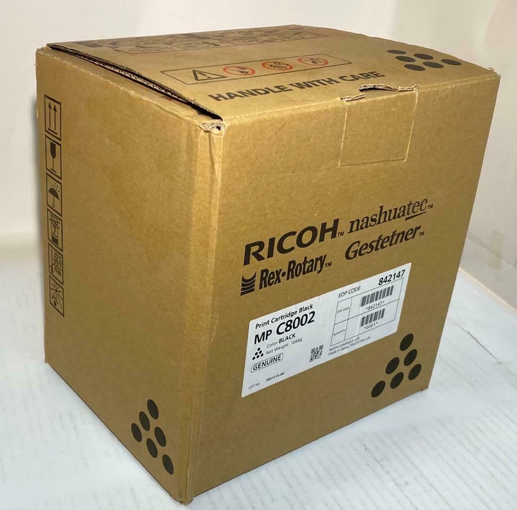 "Originele Ricoh Toner Zwart Zwart 842147 voor Ricoh Aficio MP C8002 C6502 NIEUW