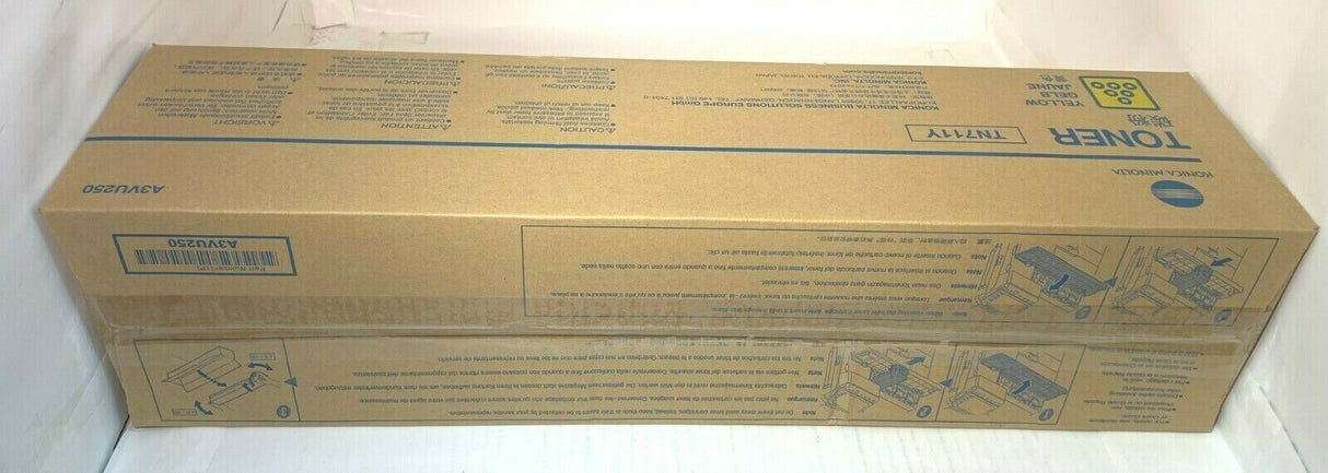 Original Konica Minolta TN711Y Toner Gelb A3VU250 Bizhub C654 754 Pro NEU OVP