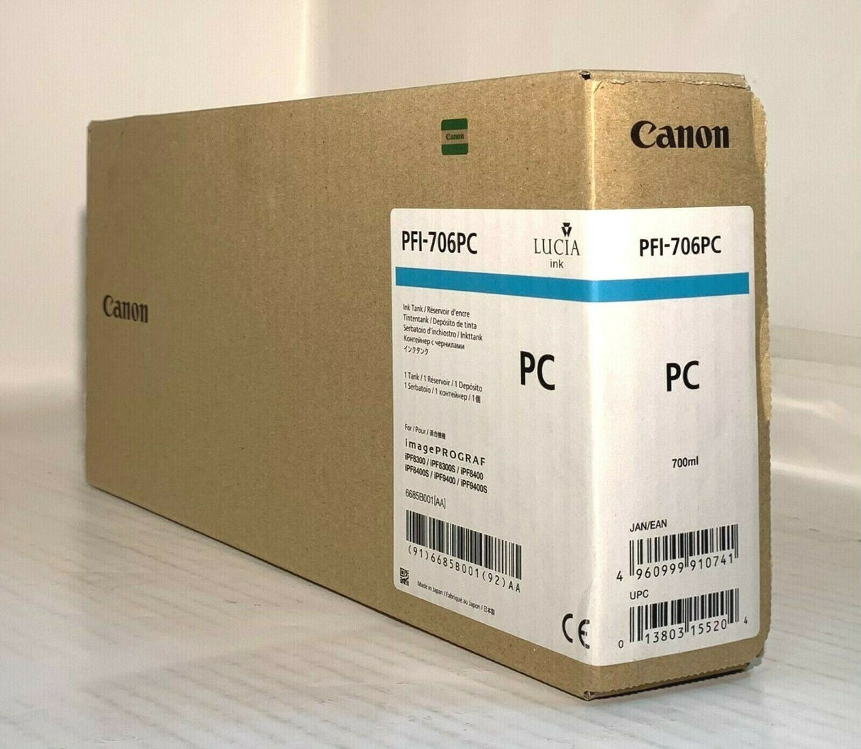 ''Original Canon PFI-706PC Tinte iPF8300 iPF8400 IPF9400 / 700ml INK 6685B001 NE