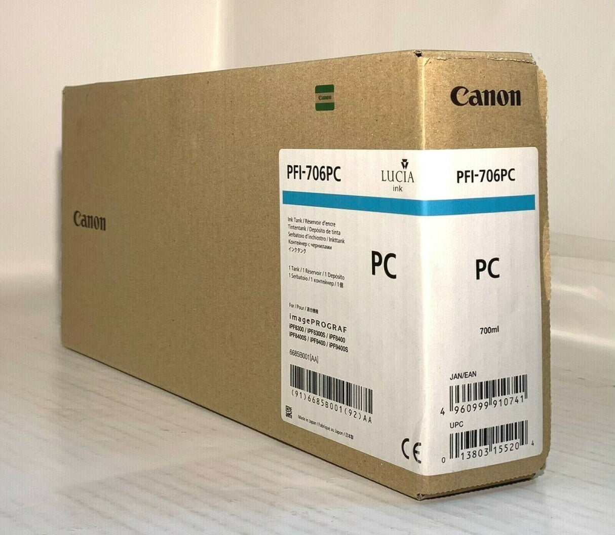 ''Originální Canon PFI-706PC Tinte iPF8300 iPF8400 IPF9400 / 700ml INK 6685B001 NE