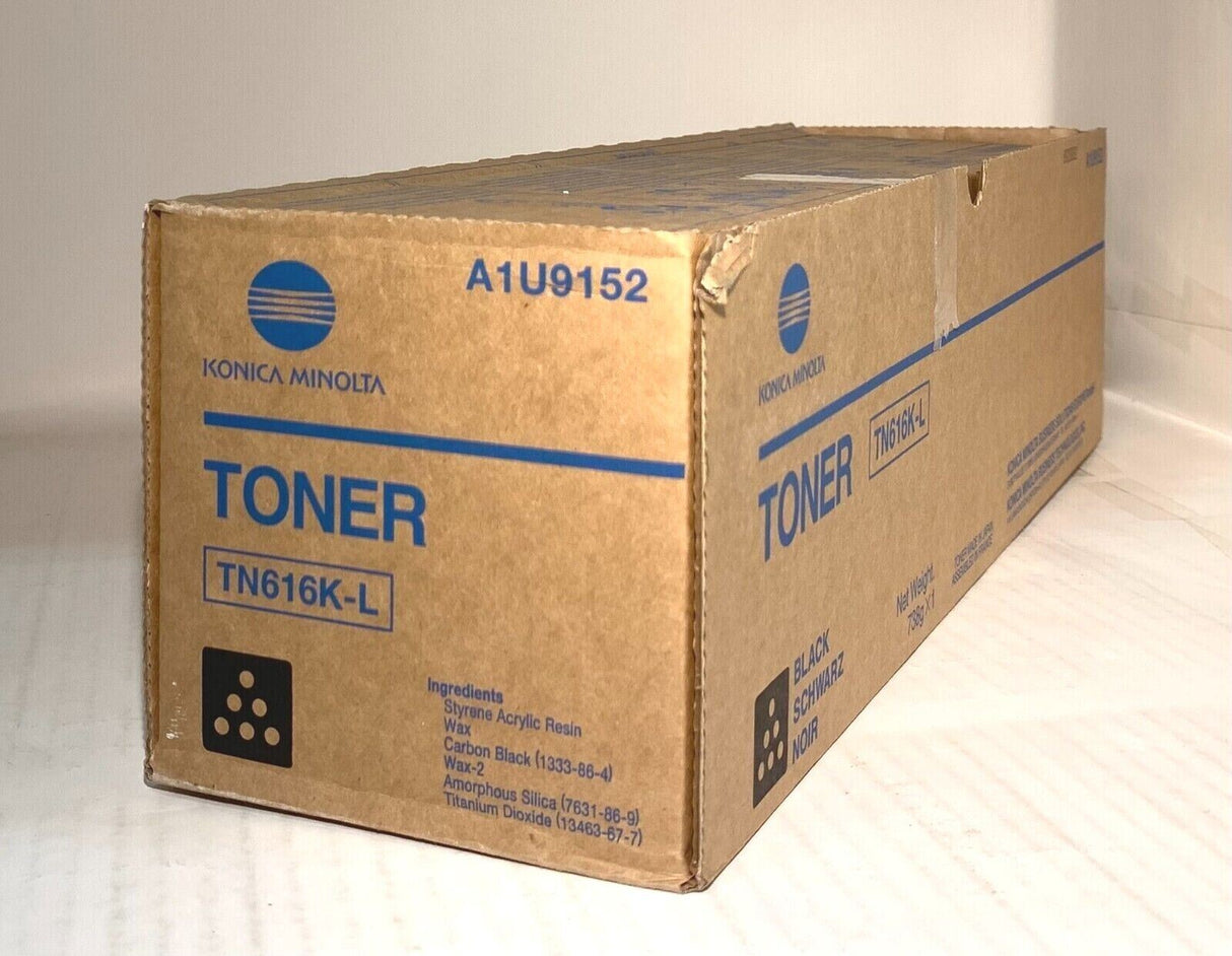 "Original Konica Minolta TN616K-L Black Toner A1U9152 for Bizhub Pro C6000 NEW