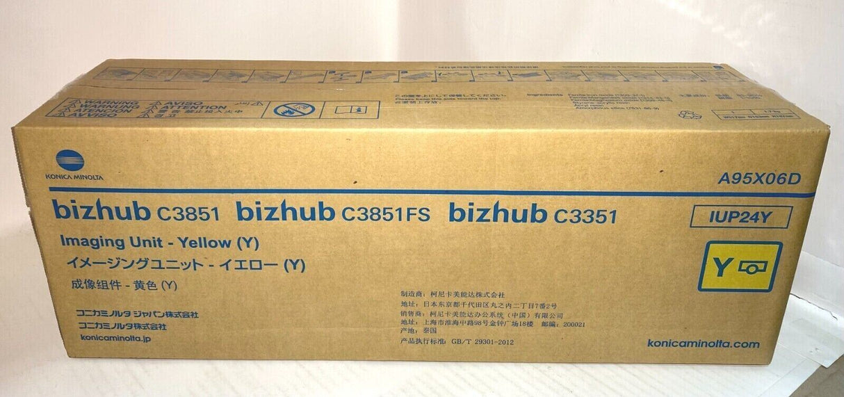 "Originální Konica Minolta IUP-24Y žlutý buben A95X06D pro Bizhub C3351 C3851 NOVÝ